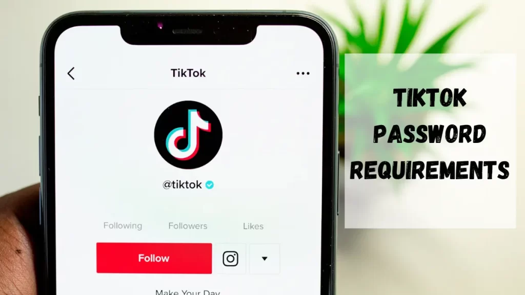 TikTok Password Requirements
